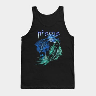 pisces fish astrology zodiac art design Tank Top